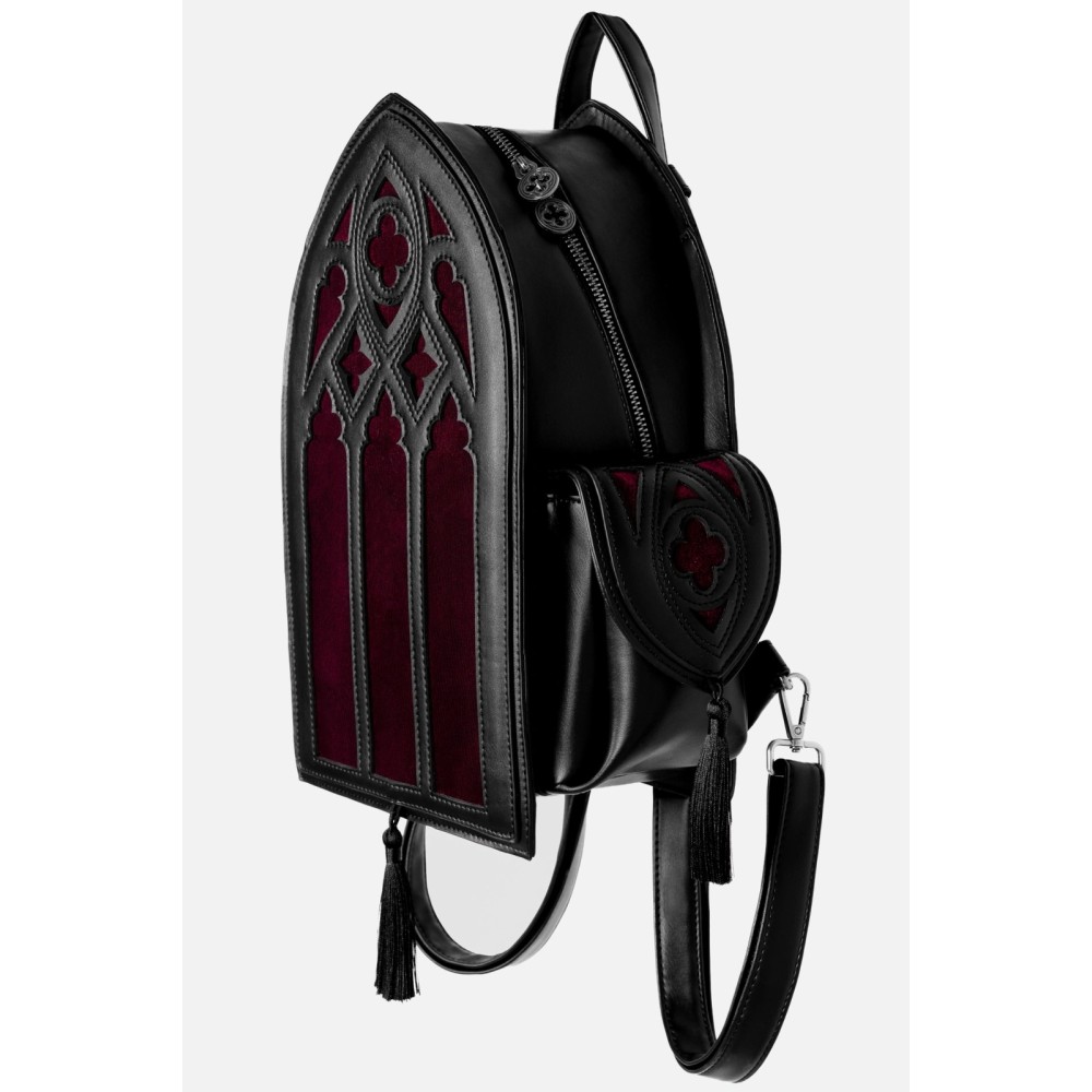 Restyle - Rubrum Lux Rucksack - Schwarz/Dunkelrot